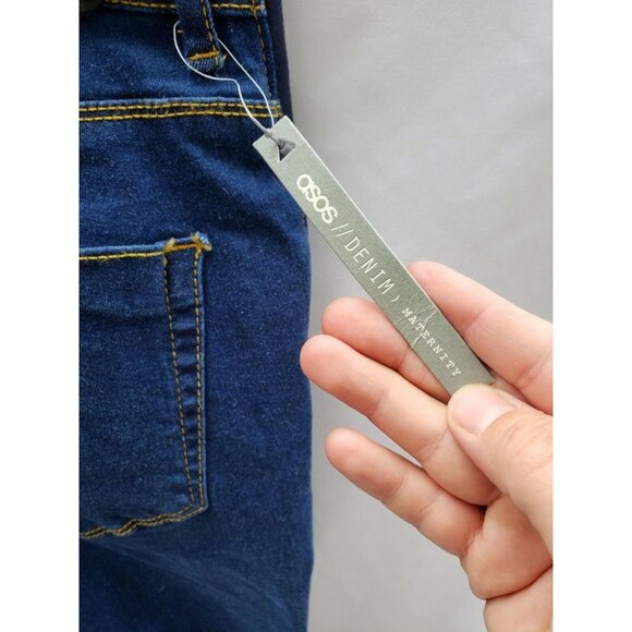 NWT ASOS Maternity Jeans Size 8 cropped skinny jeans  26" inseam  UK 12 EU 30 - Picture 5 of 7